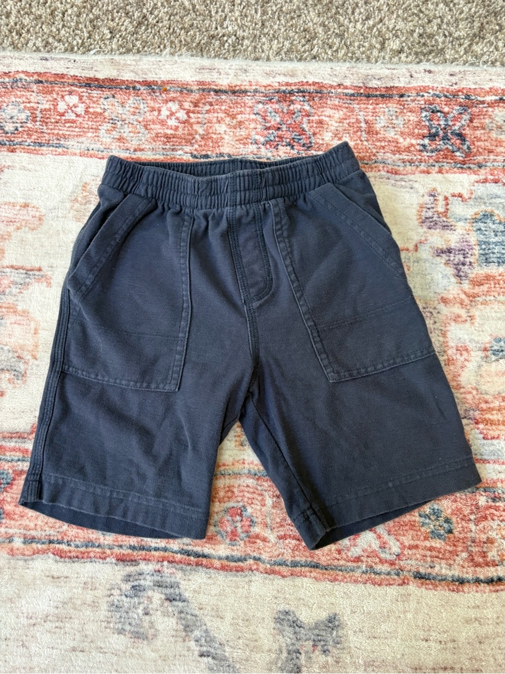 Tea Collection Shorts 100% Cotton Blue Pockets Boys Size 5